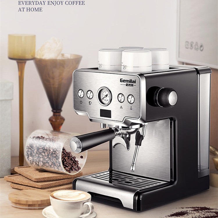 Gemilai Espresso Maker With Semi-automatic Steam Milk Frother - Maglia Fina