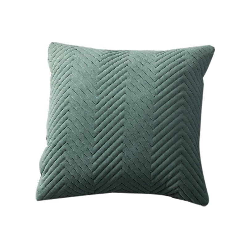 Quilted Velvet Throw Pillow Covers - Maglia Fina
